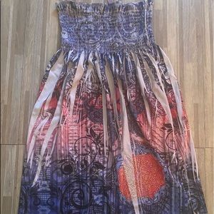 Multicolor cover up dress